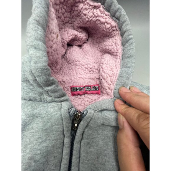 Cooney Island child's jacket zipper front ribbed sleeves and bottom gray  READ - Picture 5 of 7